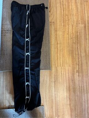 Women’s Track Pants with White Contrast Trim and Bows